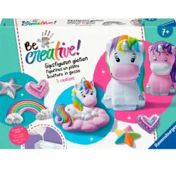 RAVENSBURGER Manualidades-Be Creative Unicornios Figuras Yeso