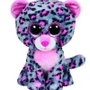 SELECCION DRIM Primera Infancia Y Preescolar-Beanie Boo's Leopardo Gris de Peluche de 15 cm