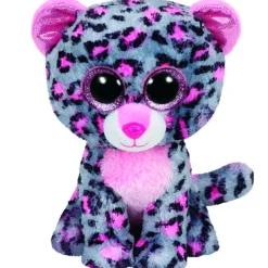 SELECCION DRIM Primera Infancia Y Preescolar-Beanie Boo's Leopardo Gris de Peluche de 15 cm