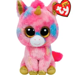 SELECCION DRIM Primera Infancia Y Preescolar-Beanie Boo's Unicornio Rosa de Peluche de 15 cm