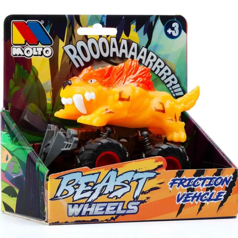 Beastwheels Coche Retrofricción Surtido*MOLTO Discount