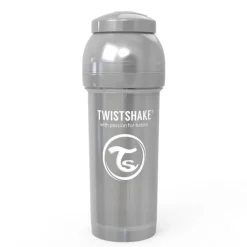 Biberón Anti cólicos de Acero 260 Ml Grey*TWISTSHAKE Outlet