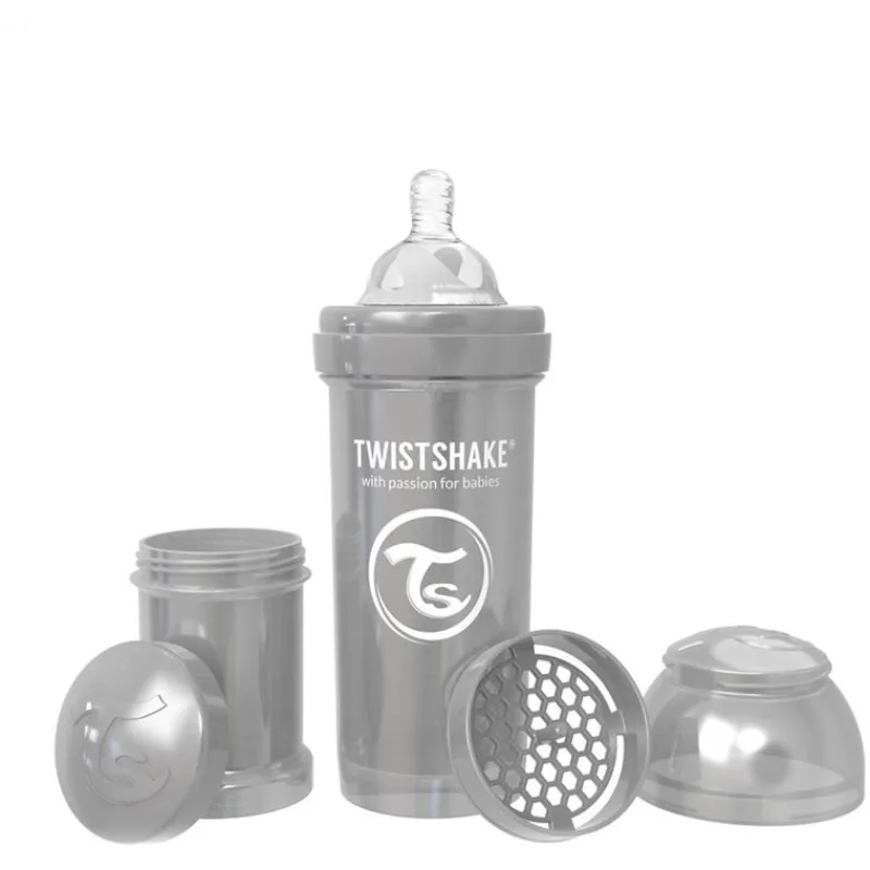 Biberón Anti cólicos de Acero 260 Ml Grey*TWISTSHAKE Outlet
