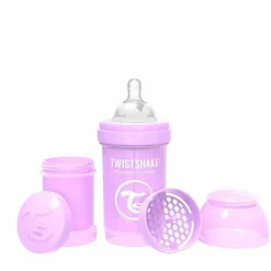 TWISTSHAKE Biberones-Biberón Anti-Cólicos 180 Ml Lila Pastel