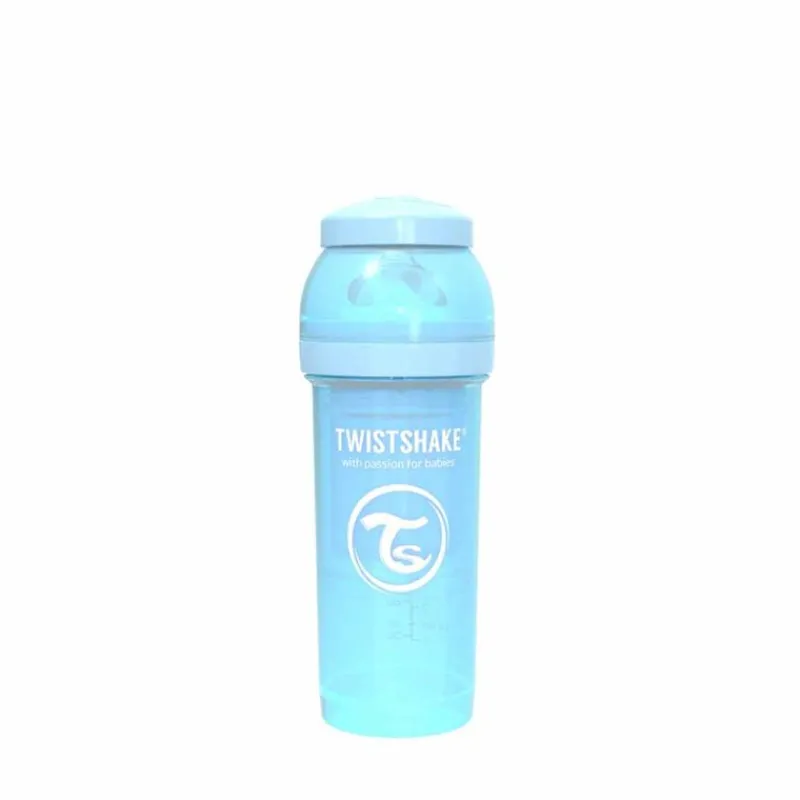 Biberón Anti-cólicos 260 Ml Pastel Azul*TWISTSHAKE Hot