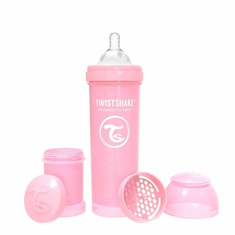 TWISTSHAKE Biberones-Biberón Anti-Cólicos 330 Ml Rosa Pastel