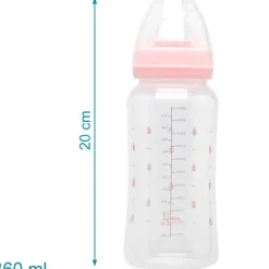 Biberón anticólicos 360 ml Rosa*KIOKIDS