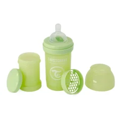 Biberón Anticólicos 180 Ml Verde Cactus*TWISTSHAKE Clearance
