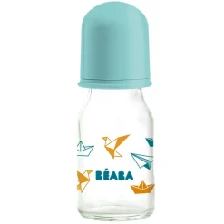 Biberón Cristal 110 Ml Origami Azul*BEABA Outlet