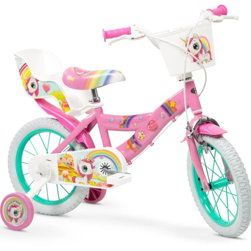 TOIMSA Bicicletas, Correpasillos Y Triciclos-Bicicleta Infantil Unicornio 14"