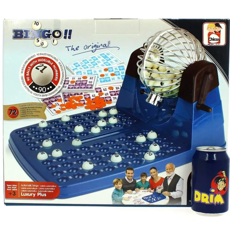 CHICOS Juegos De Mesa-Bingo Lotería Manual Lujo