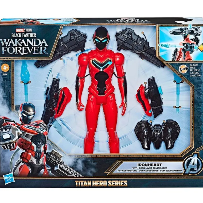 HASBRO Marvel-Black Panther Iron Heart Titan Hero Series Figura