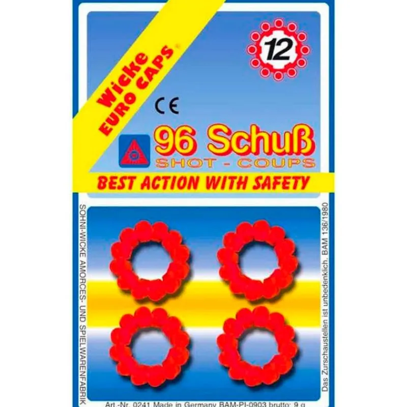 Blister 8 ruedas Fulminantes 12 tiros*GONHER Discount