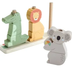 FISHER PRICE Puzzles Y Construcciones|Primera Infancia Y Preescolar-Bloques Apilables con Forma de Animales