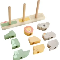 FISHER PRICE Puzzles Y Construcciones|Primera Infancia Y Preescolar-Bloques Apilables con Forma de Animales