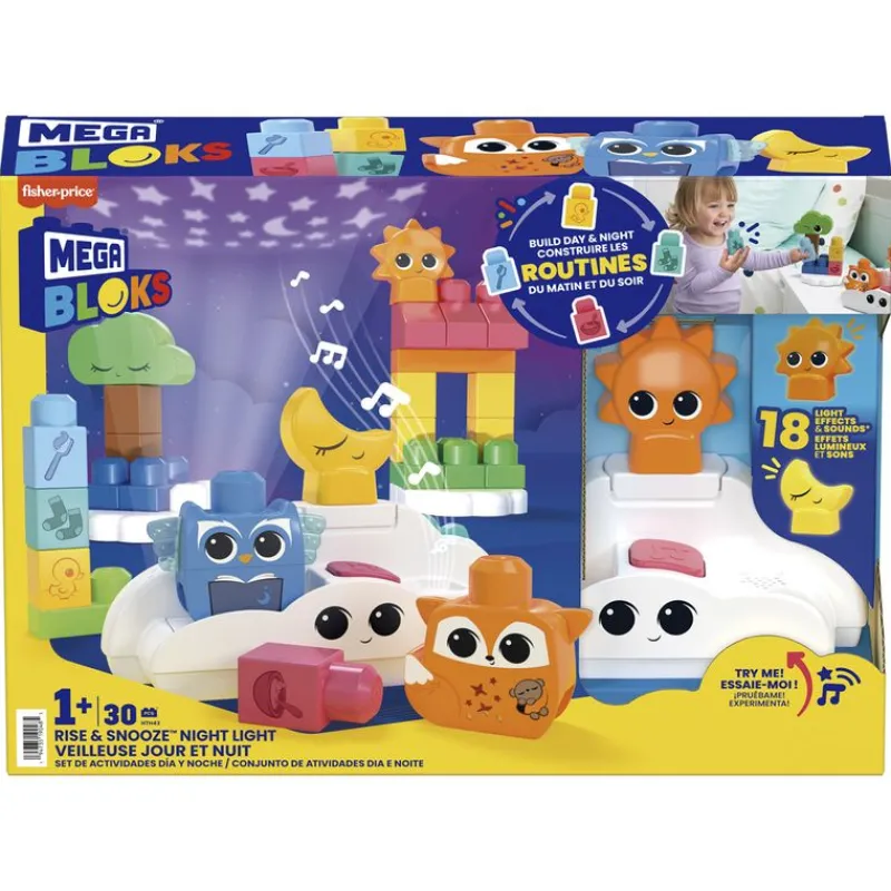 MEGABLOKS Puzzles Y Construcciones-Bloques Construcción Luz Quitamiedos