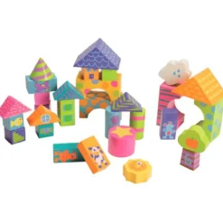 DRIM DISCOUNT Juegos De Madera-Bloques de madera 30 piezas