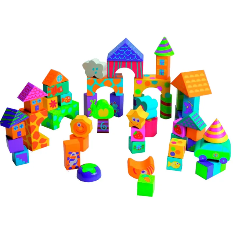 BOIKIDO Juegos De Madera-Bloques de Madera de Construcción 50 Piezas