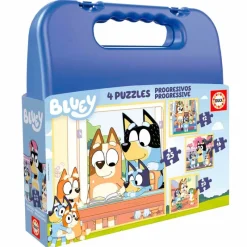 EDUCA Puzzles Y Construcciones-Bluey Maletín Puzzle Progresivo