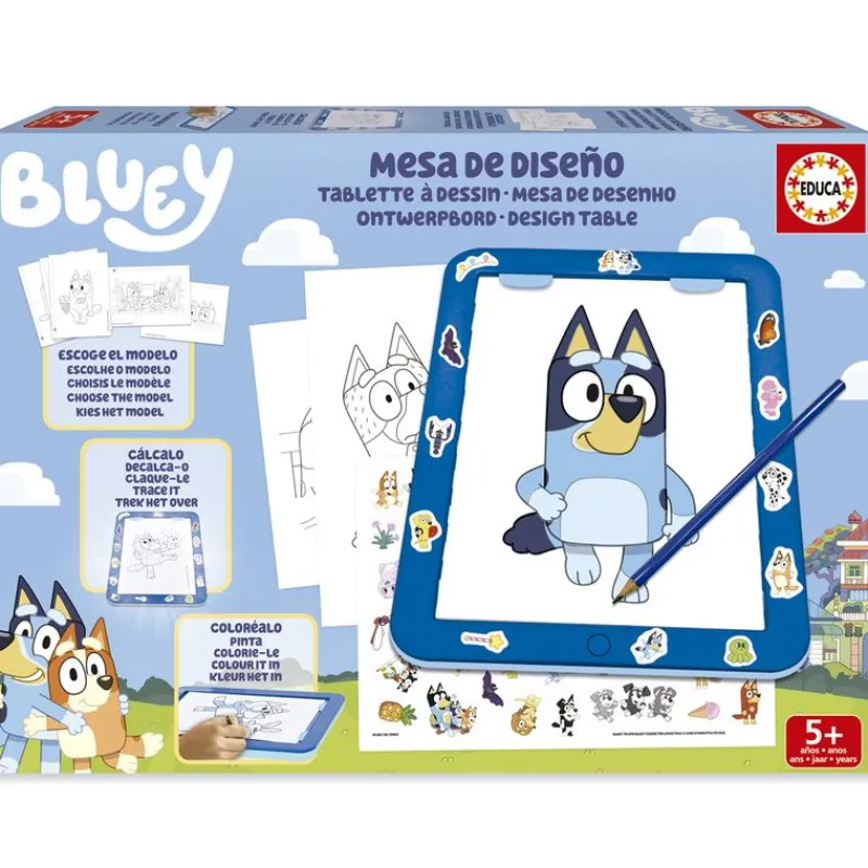 EDUCA Manualidades-Bluey Mesa de Diseño