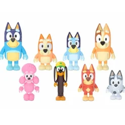 FAMOSA Figuras Y Figuras De Acción-Bluey Pack 8 Figuras Surtido