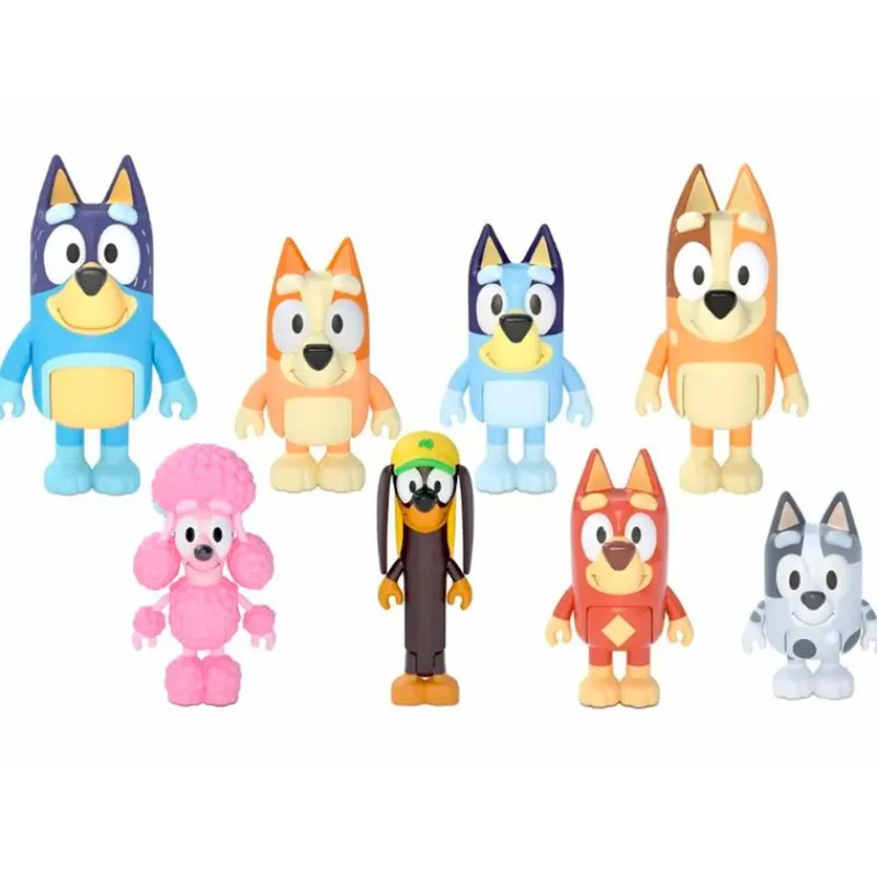 FAMOSA Figuras Y Figuras De Acción-Bluey Pack 8 Figuras Surtido