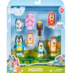 FAMOSA Figuras Y Figuras De Acción-Bluey Pack 8 Figuras Surtido
