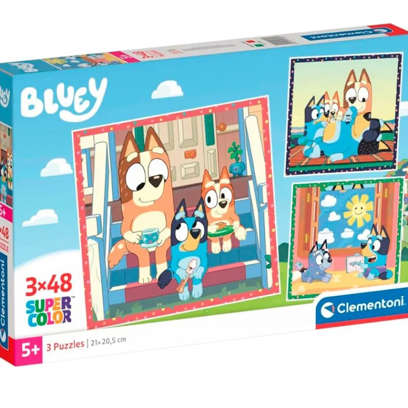 Bluey Puzzle 3x48 Piezas*CLEMENTONI Hot
