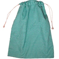 Bolsa de tela para almuerzo o merienda Vichy verde*VADEBEBE Online