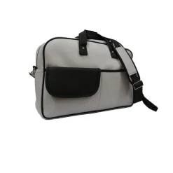 Bolsa Maternal hospital Polipiel Negro y Plata*BABY STAR New