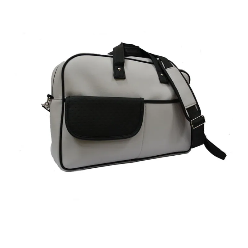 Bolsa Maternal hospital Polipiel Negro y Plata*BABY STAR New