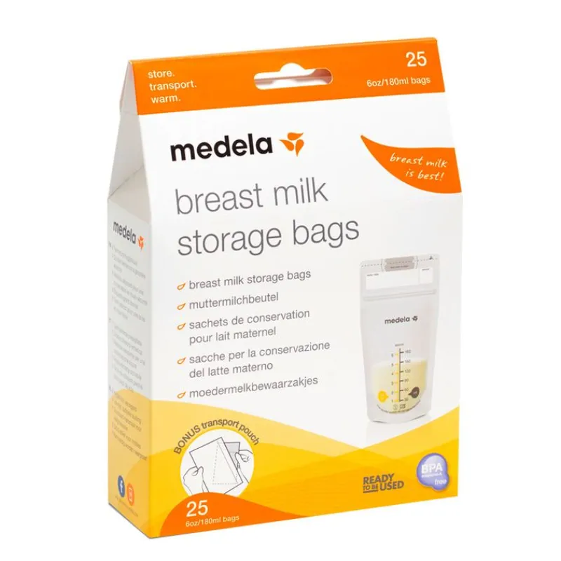 Bolsas 25 unids para almacenar leche materna*MEDELA