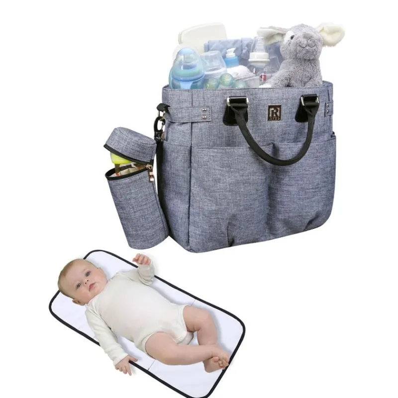 RYCO Bolsos Maternales-Bolso Maternal Britney Grey