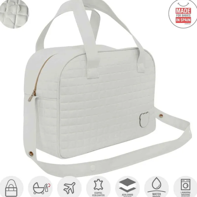 CAMBRASS Ropa De Cuna-Bolso Maternal Gofre Beige