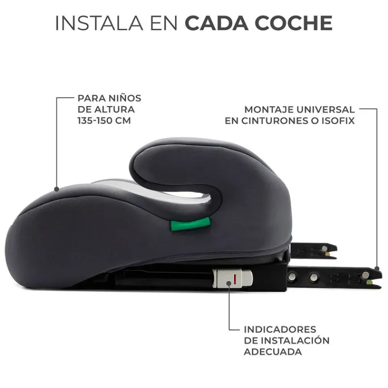 KINDERKRAFT Elevadores +125 Cm (6 A 12 Años)-Booster I-Boost I-Size +135cm Grey