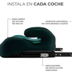 Booster I-Boost I-Size +135cm Green*KINDERKRAFT Discount