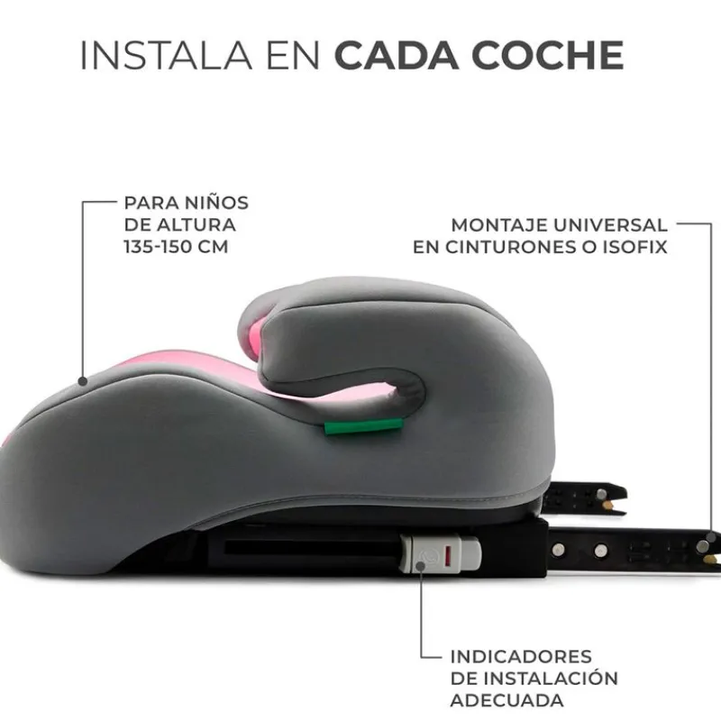 KINDERKRAFT Elevadores +125 Cm (6 A 12 Años)-Booster I-Boost I-Size +135cm Pink