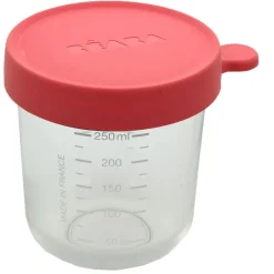 BEABA Extractores De Leche-Bote de Congelar de Cristal 250 Ml Pink