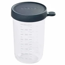 BEABA Complementos De Alimentación-Bote para Congelar de Cristal 400 Ml Azul