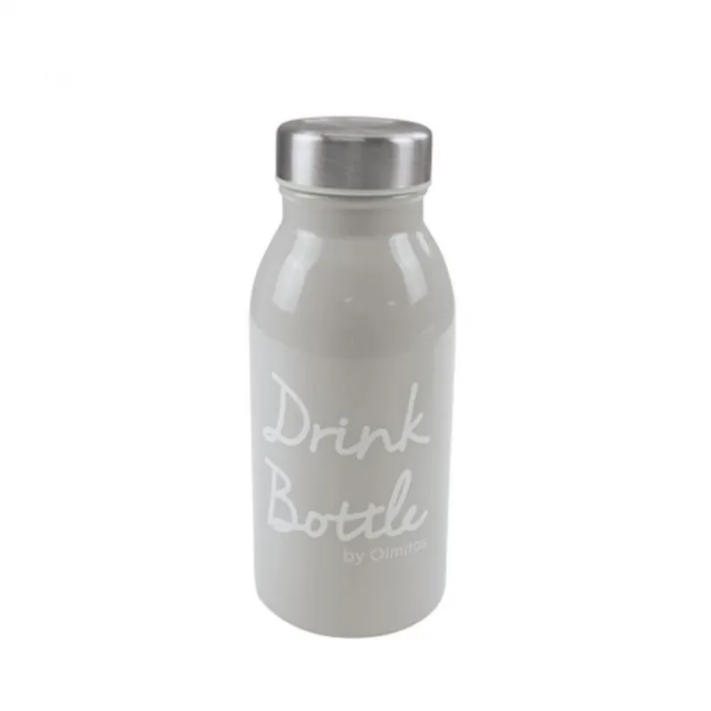 OLMITOS Termos Y Papilleros-Botella de acero inoxidable con funda 350 ml Grey