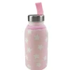 OLMITOS Termos Y Papilleros-Botella de acero inoxidable con funda 350 ml Rosa