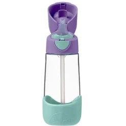 B.BOX Botellas Y Cantimploras-Botella Tritán con pajita 450 ml Lila