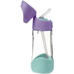 B.BOX Botellas Y Cantimploras-Botella Tritán con pajita 450 ml Lila