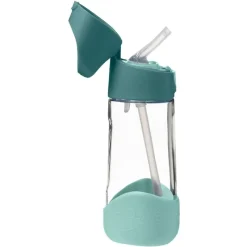 B.BOX Botellas Y Cantimploras-Botella Tritán con pajita 450 ml Verde