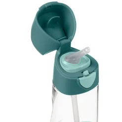 B.BOX Botellas Y Cantimploras-Botella Tritán con pajita 450 ml Verde