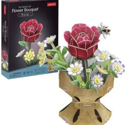 SELECCION DRIM Juegos De Construcción|Puzzles Y Construcciones-Bouquet Construcción 3D Flores Clavel