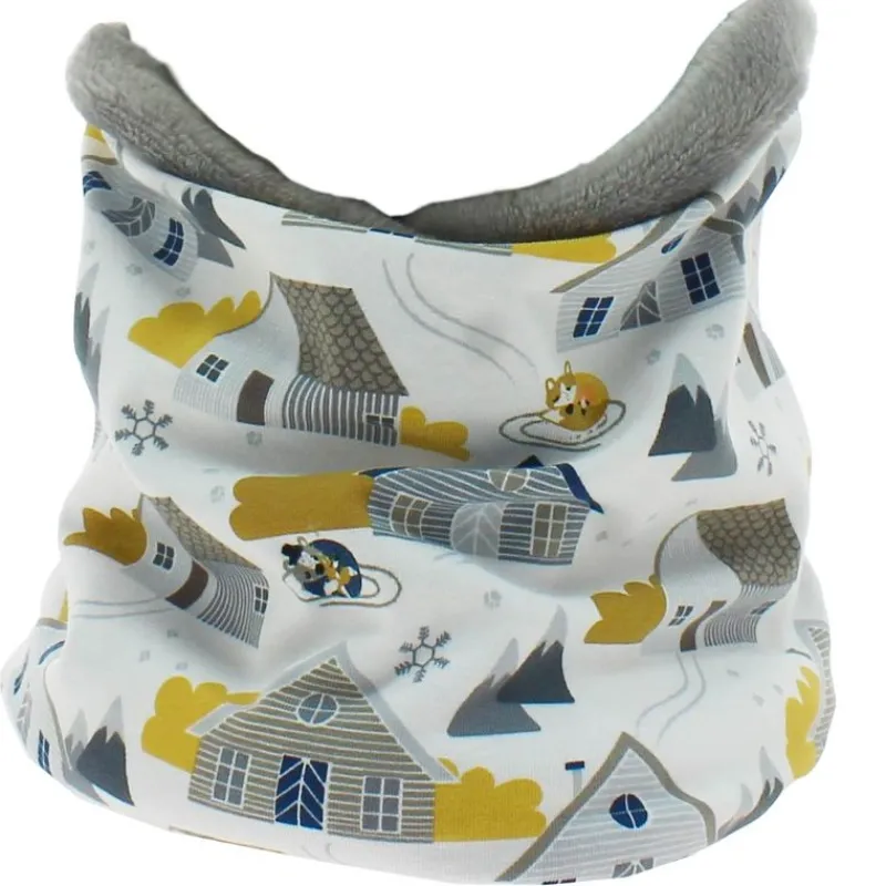 VADEBEBE Accesorios Y Complementos De Viaje|Accesorios Y Complementos Para El Paseo-Braga Cuello Polar Casitas