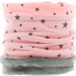 VADEBEBE Accesorios Y Complementos Para El Paseo-Braga Cuello Polar Rosa Estrella Gris