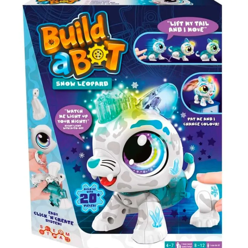 GOLIATH Juegos Y Juguetes Educativos|Electrónicos-Build A Bot Light Leopardo de las Nieves