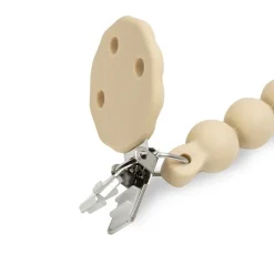 INTERBABY Chupetes Y Dentición-Cadena portachupete silicona Beige